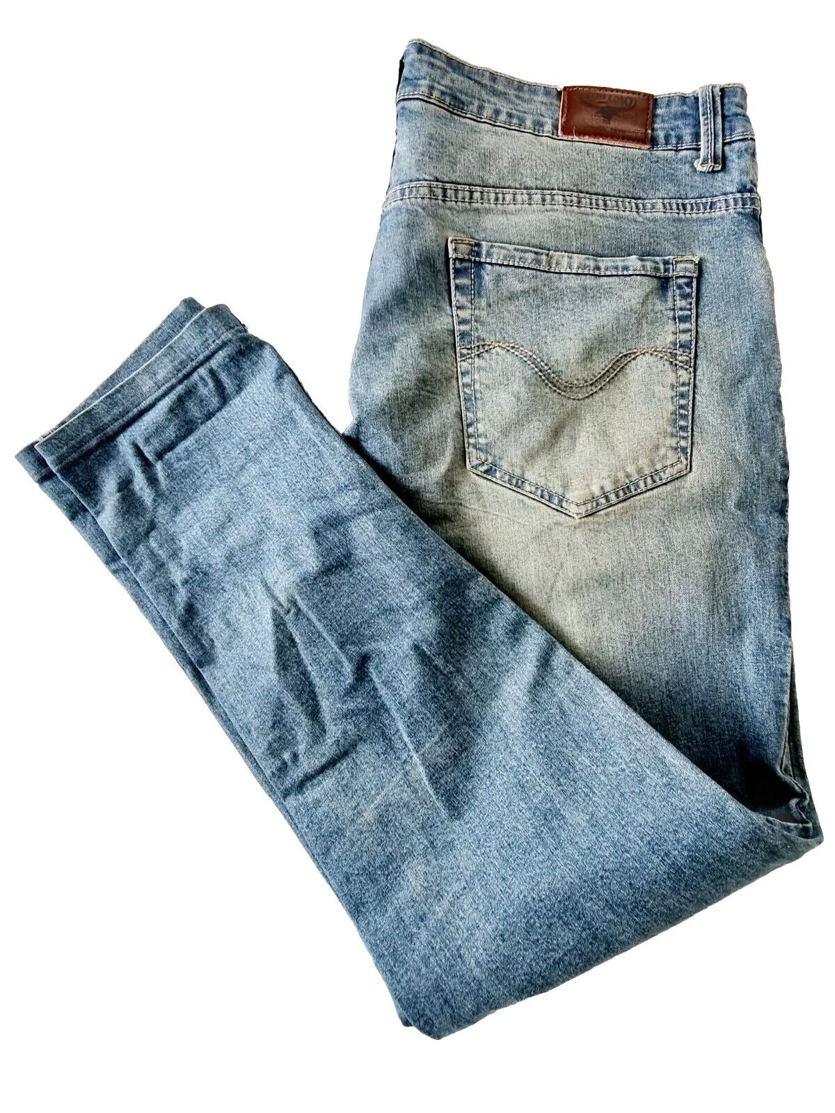 Buffalo Bronco Mid Slim Meduim Stone Mens Denim Jeans Size 36