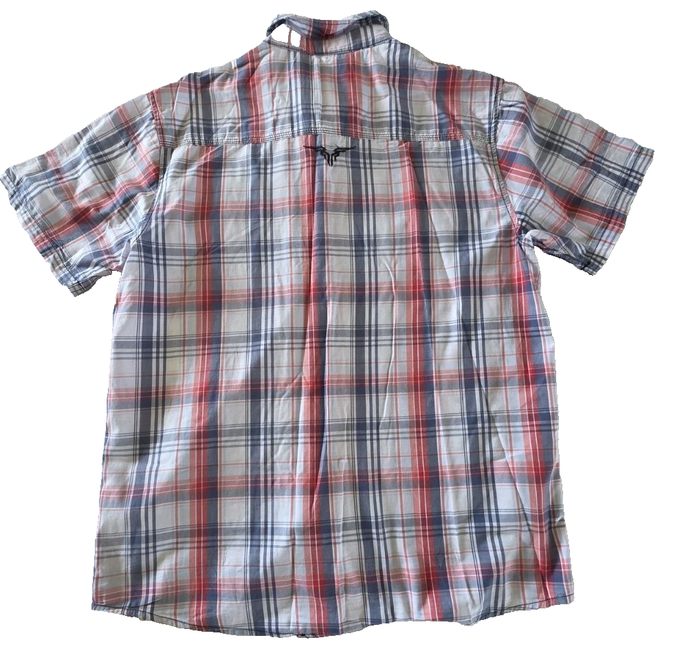 Bullzye Western Short Sleeve Mens Shirt Size L