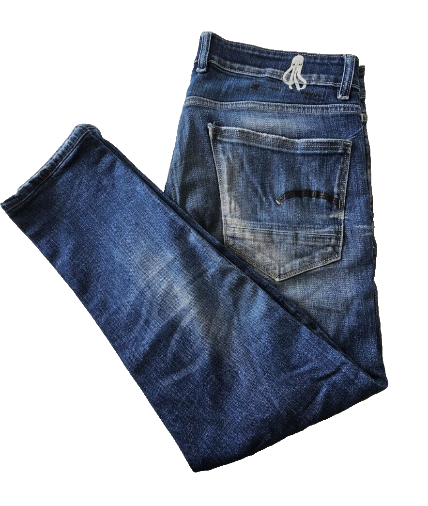 G-Star RAW 3301 Slim Leg Men's Denim Jeans Size 36 x 29