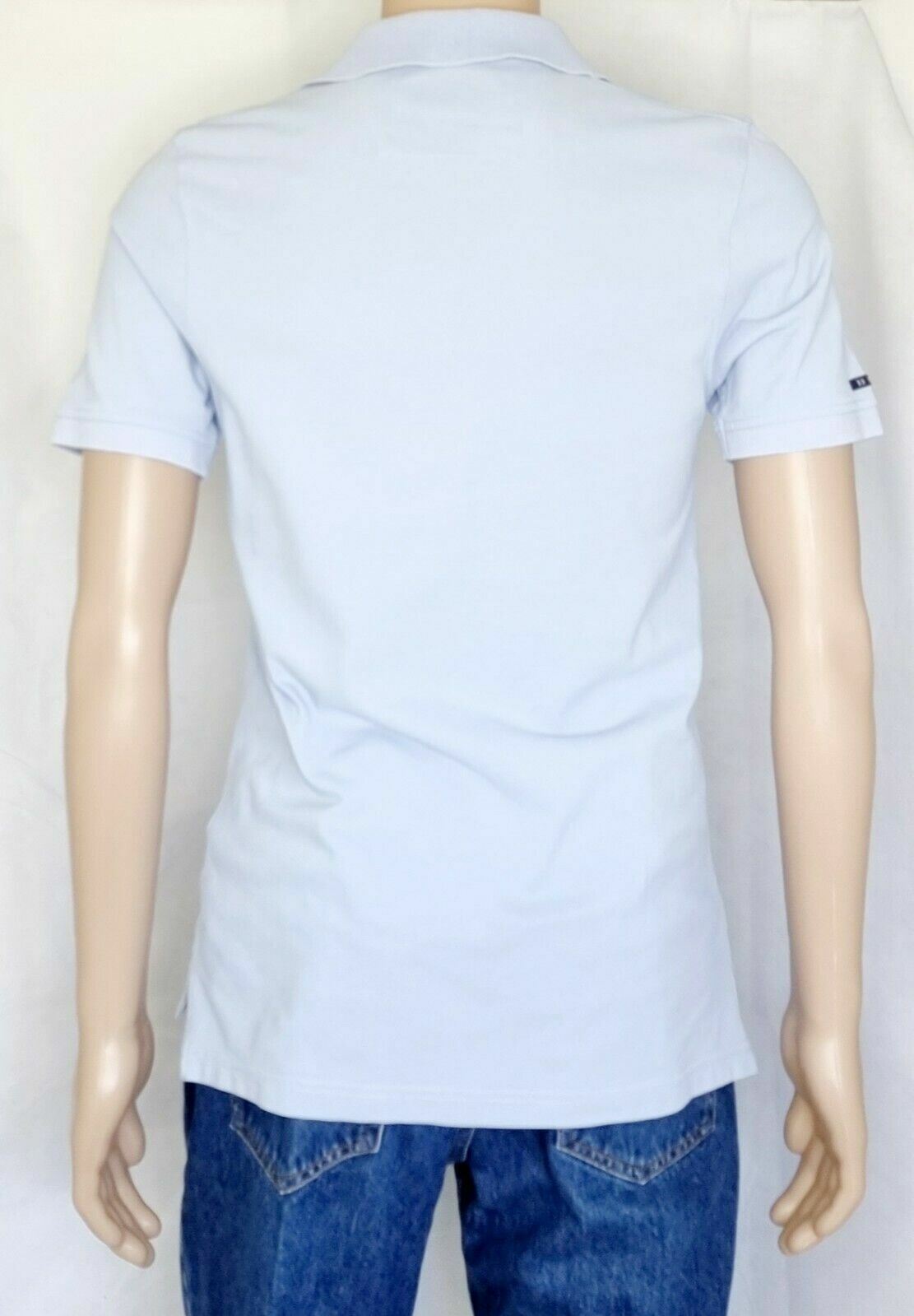 RB Sellars Slim Fit Sky Blue Mens Polo Shirt Size M