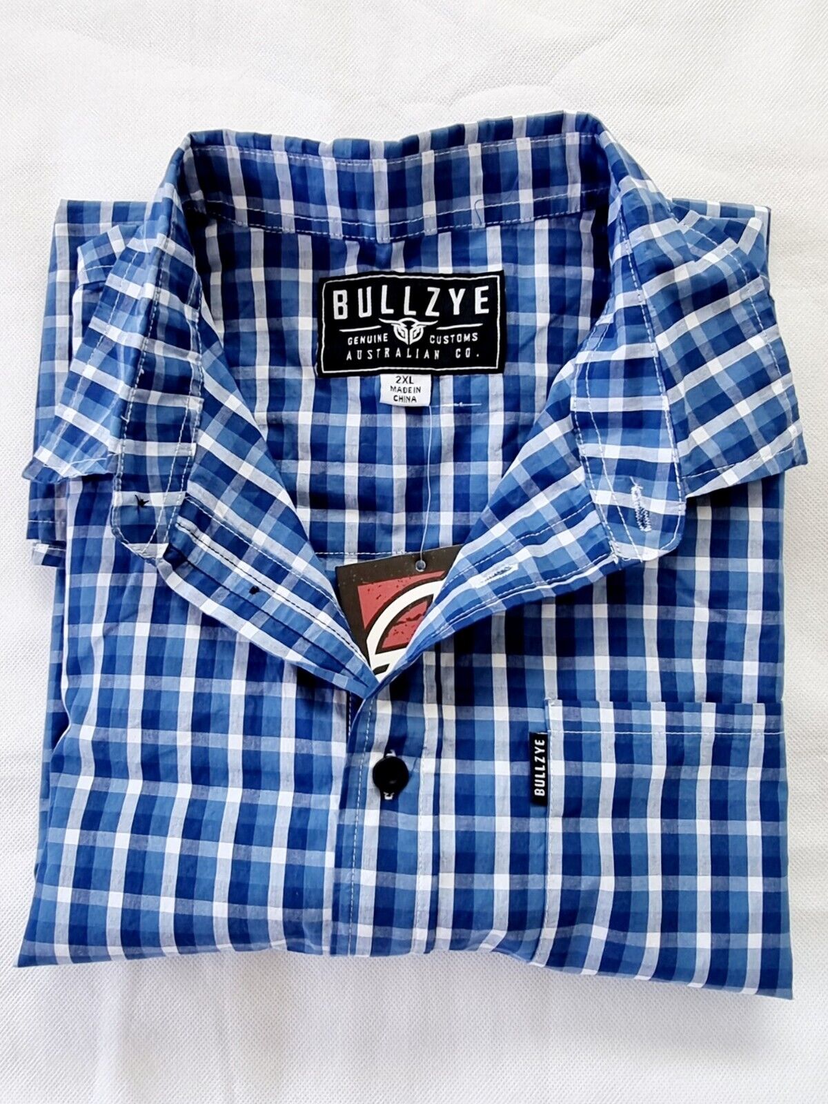 Bullzye Coal Train Short Sleeve Men's Shirt NEW Size 2XL RRP $69