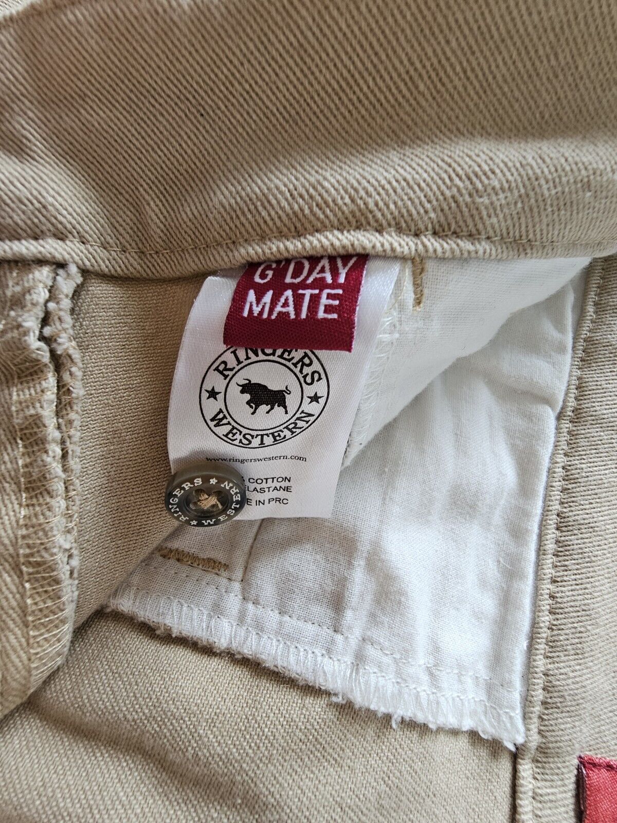 Ringers Western Cloncurry Men's Heavy Weight Work Short Camel 30