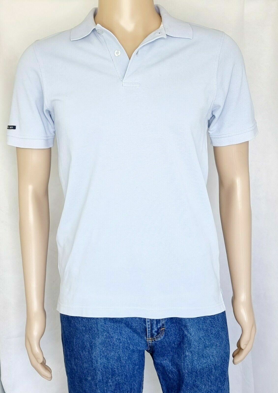 RB Sellars Slim Fit Sky Blue Mens Polo Shirt Size M