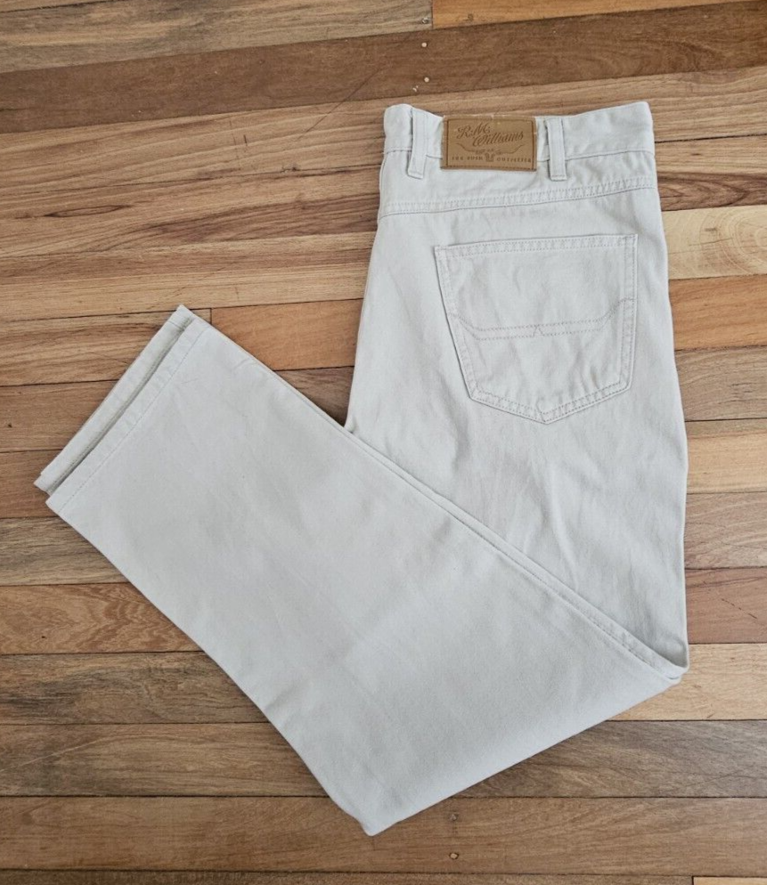 R.M. Williams Bone Jeans Regular Fit Mens Size 35 x 28