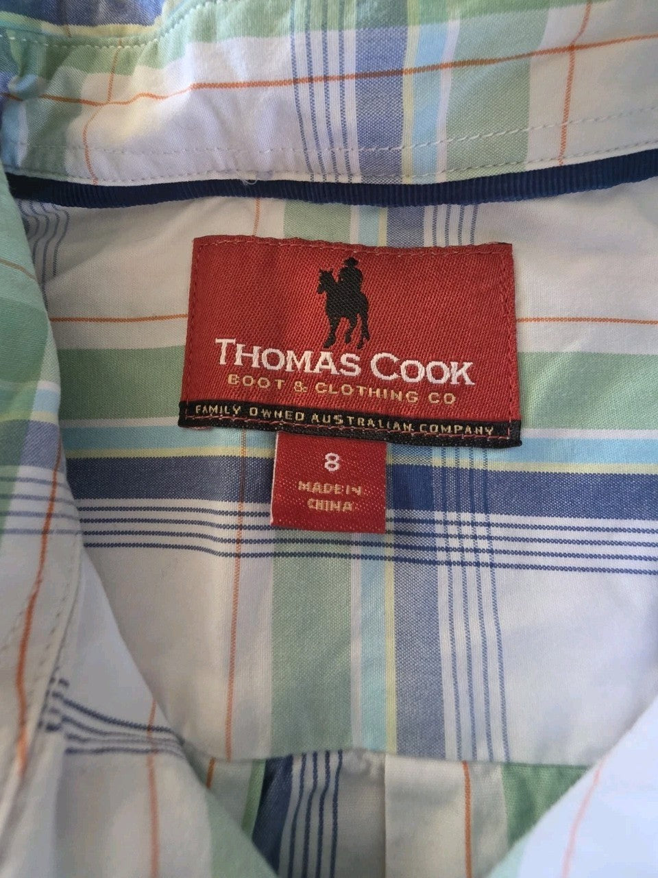Thomas Cook Western Short Sleeve Shirt Boys Size 8