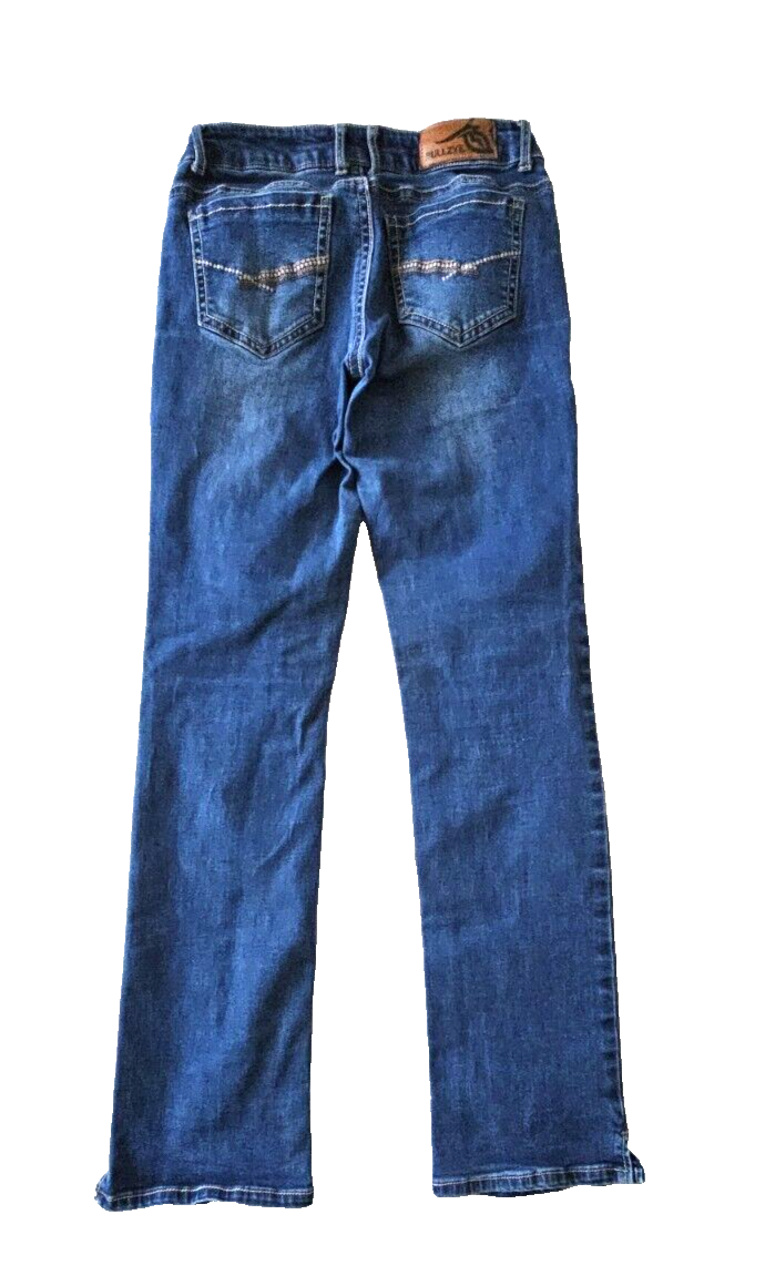 Bullzye Easyrider Mid Rise Easy Fit Boot Cut Ladies Jeans Size 9 x 32