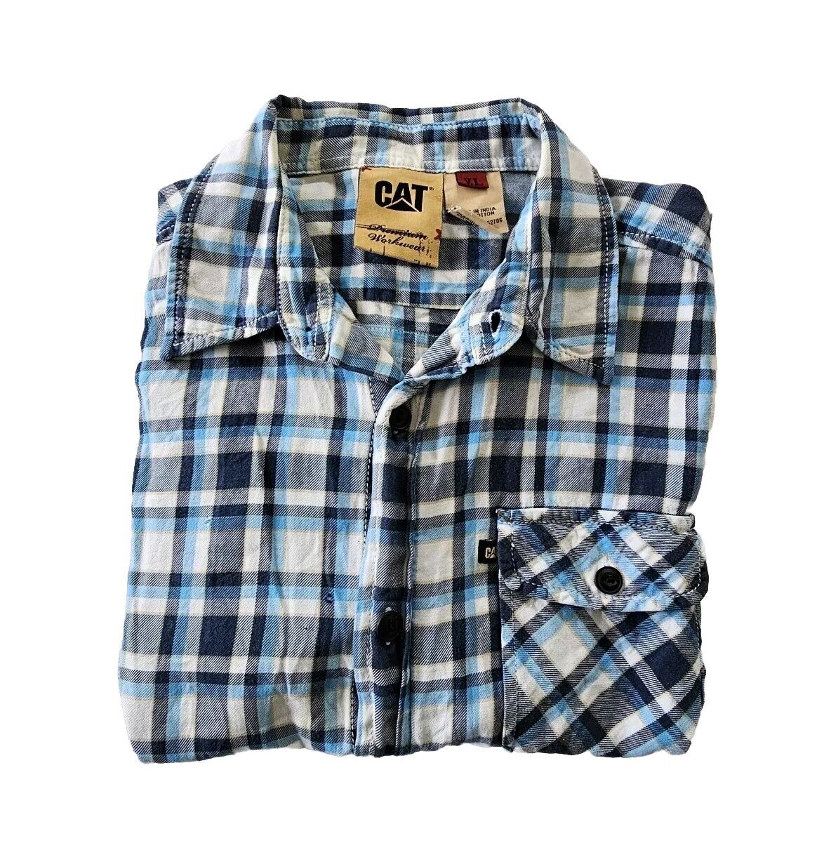 CAT premium Workwear Mens Short Sleeve Shirt Size XL.