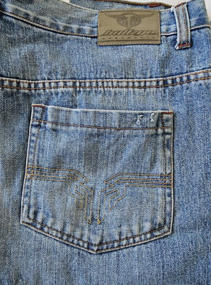 Bullzye Brando Relaxed Fit Mens Jeans Size 42x28