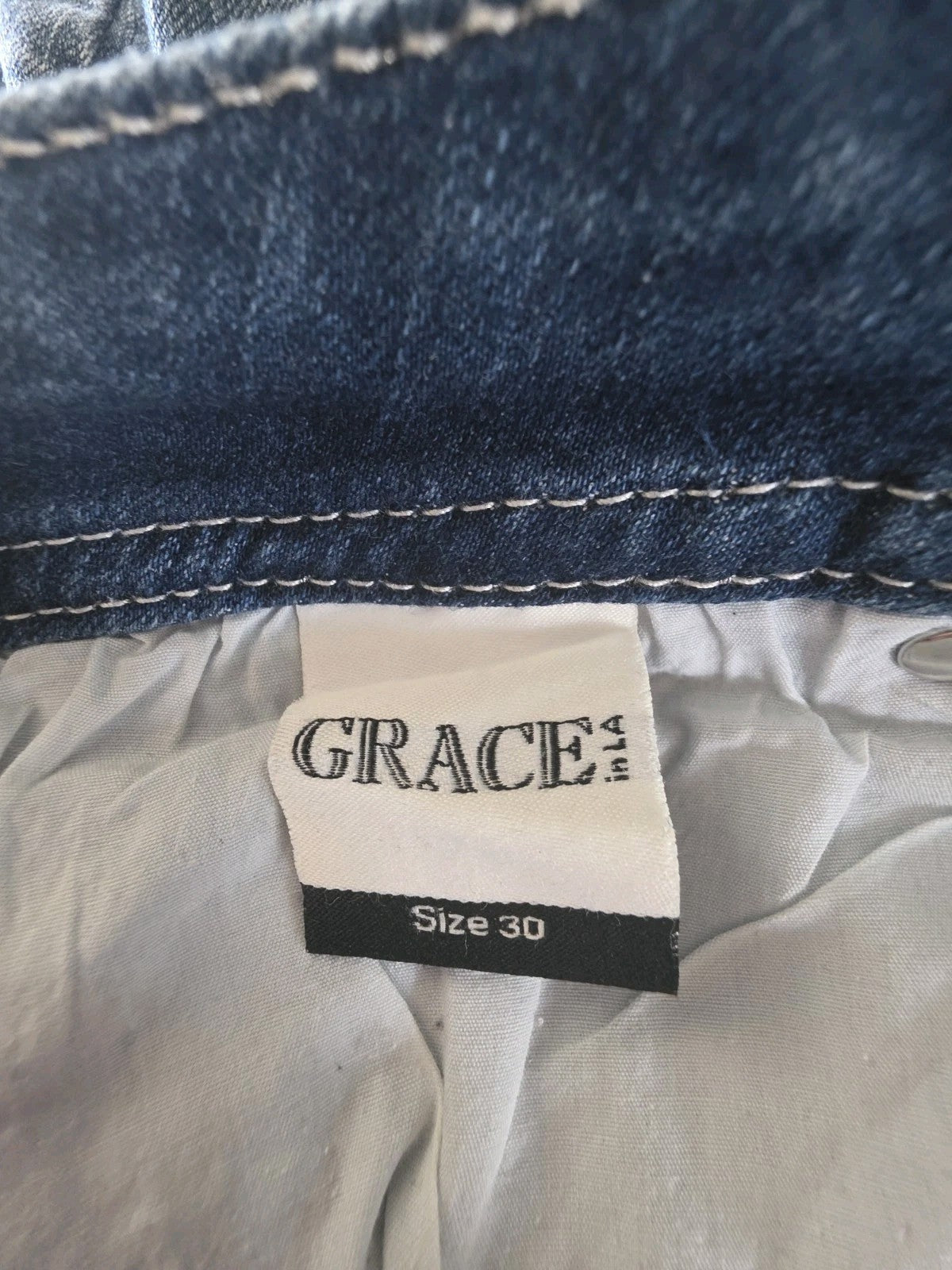 Grace In LA Easy Fit Bootcut Ladies Denim Jeans Size 30