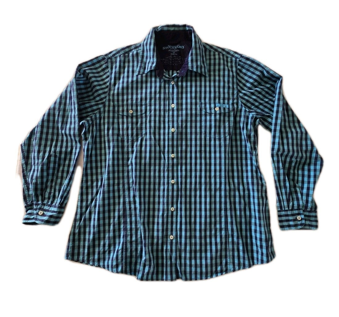 R.M Williams Stockyard Semi Fitted Ladies Western Arena Shirt Size 18