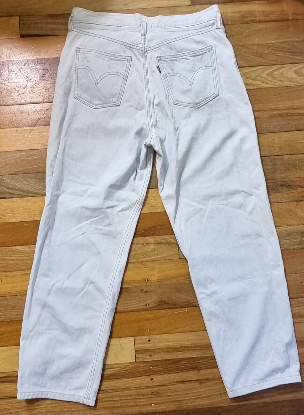 Levis Baggy High Rise Drawstring Waist Boyfriend Style Ladies Jeans Szie 26