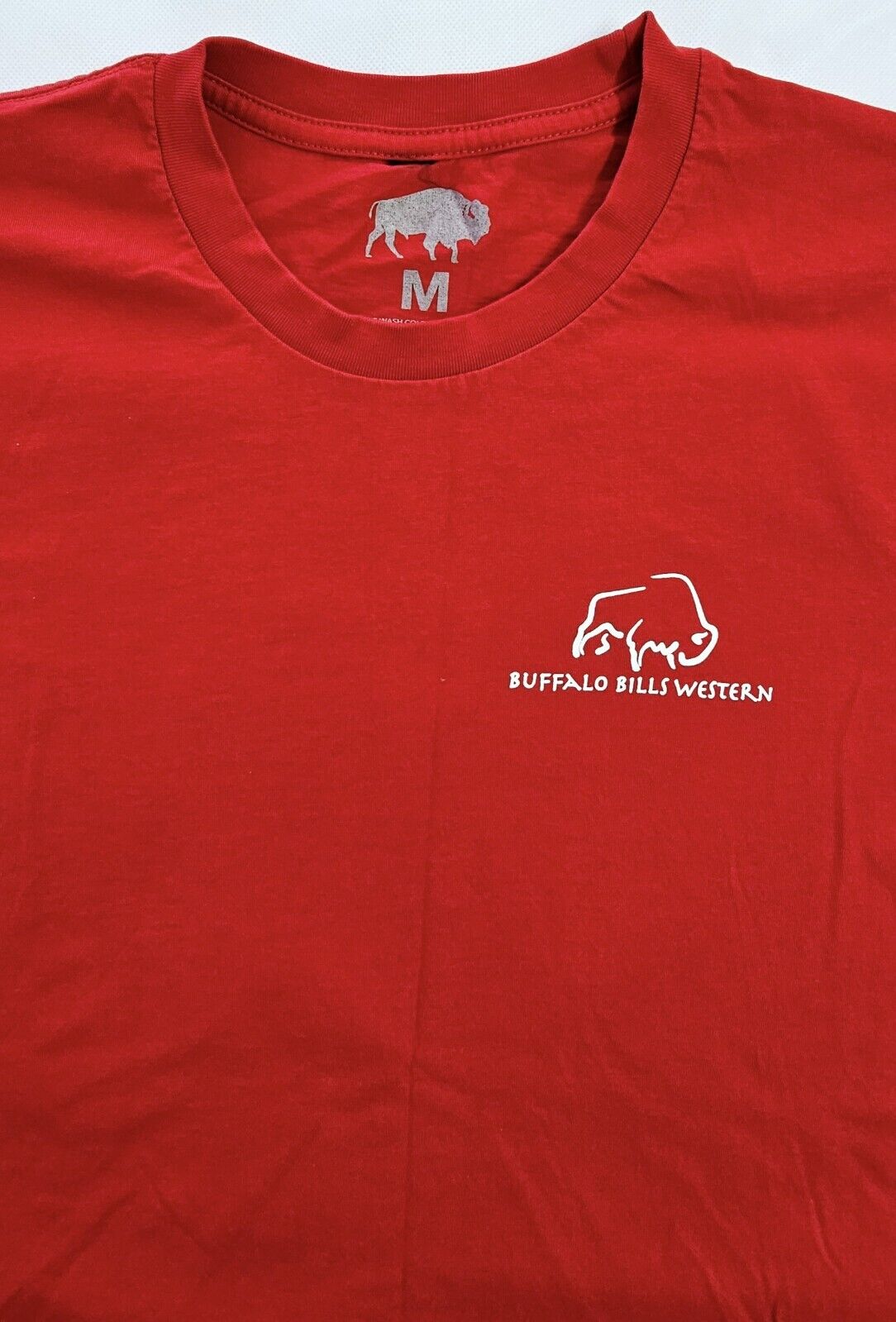Buffalo Bills Western Store Red Logo Short Sleeve Tee Men's Size M