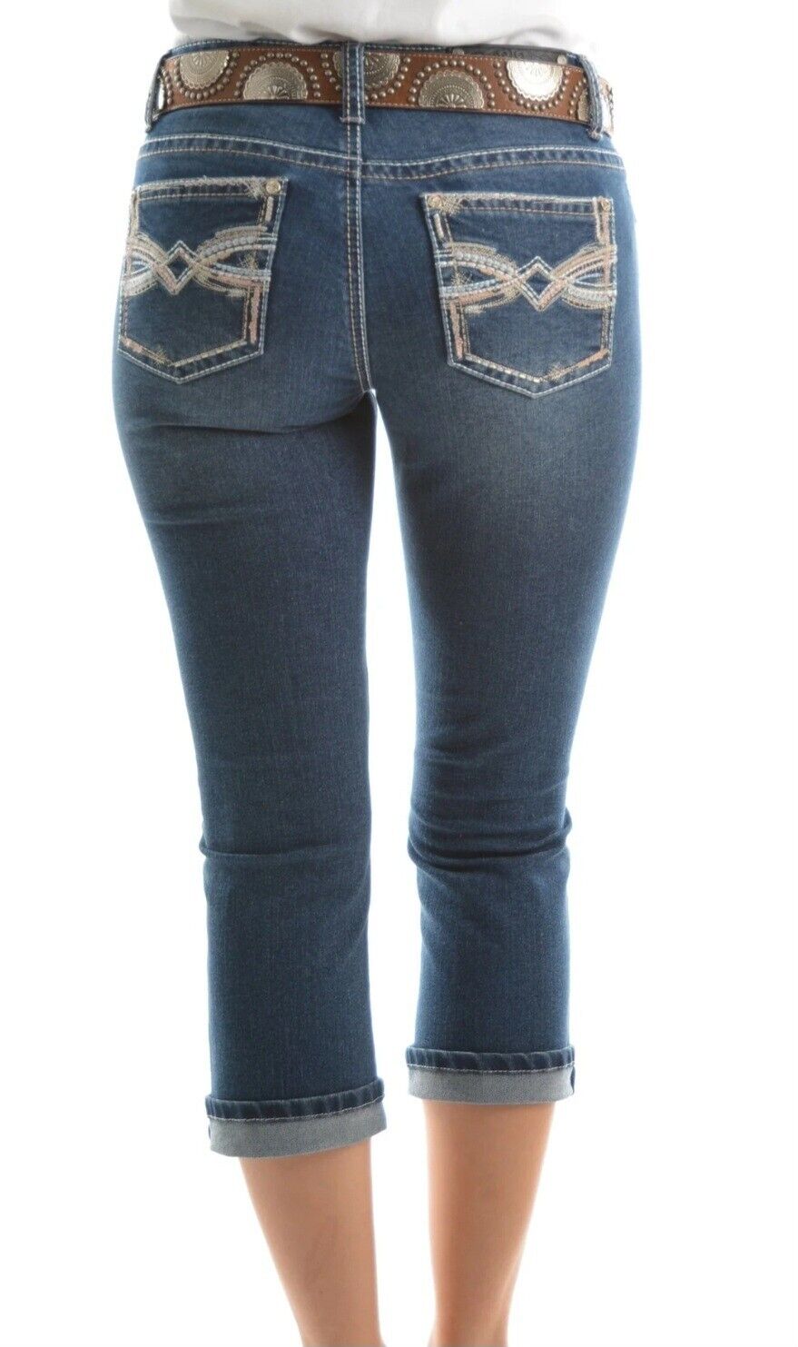 Pure Western Womens Lexi Capri Jeans Ladies Size 6 NEW