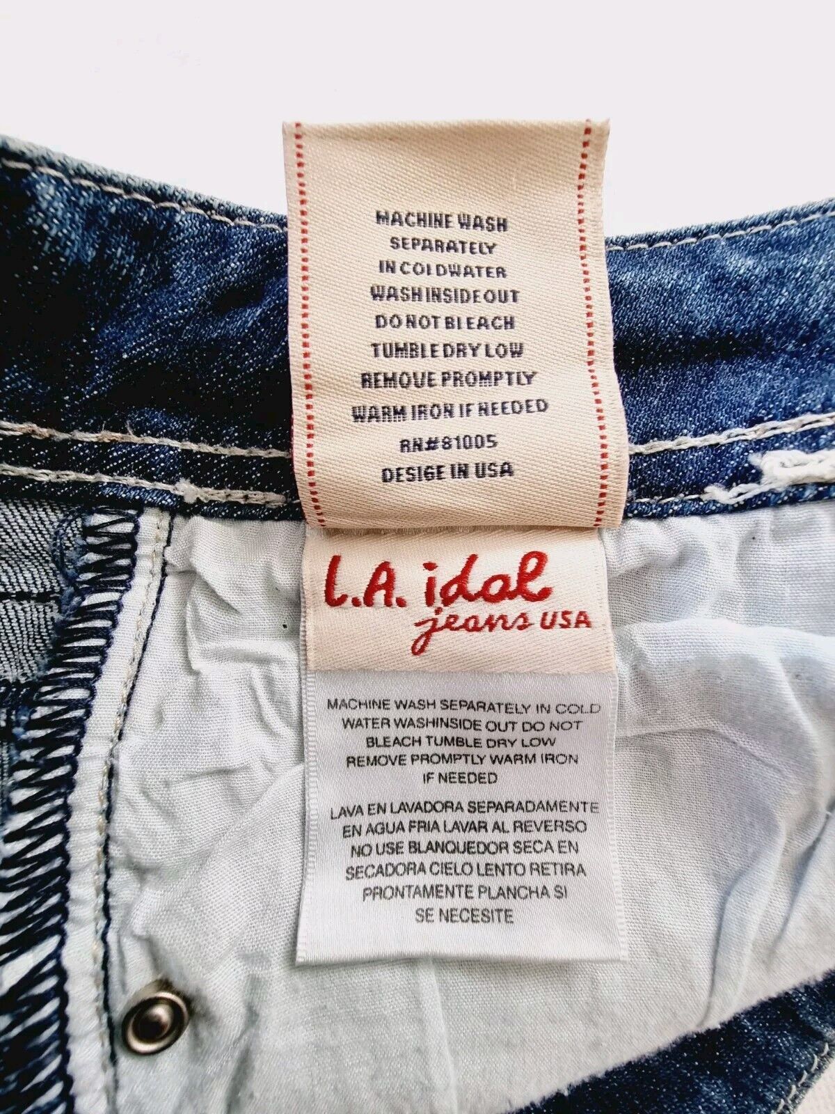 LA Idol USA Denim Shorts Ladies Size 31