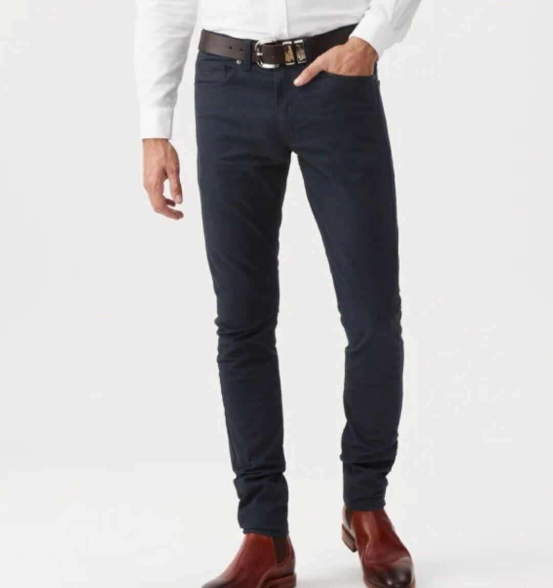 R.M. Williams Victor Jean - Navy Slim Fit Men's Size 27x32