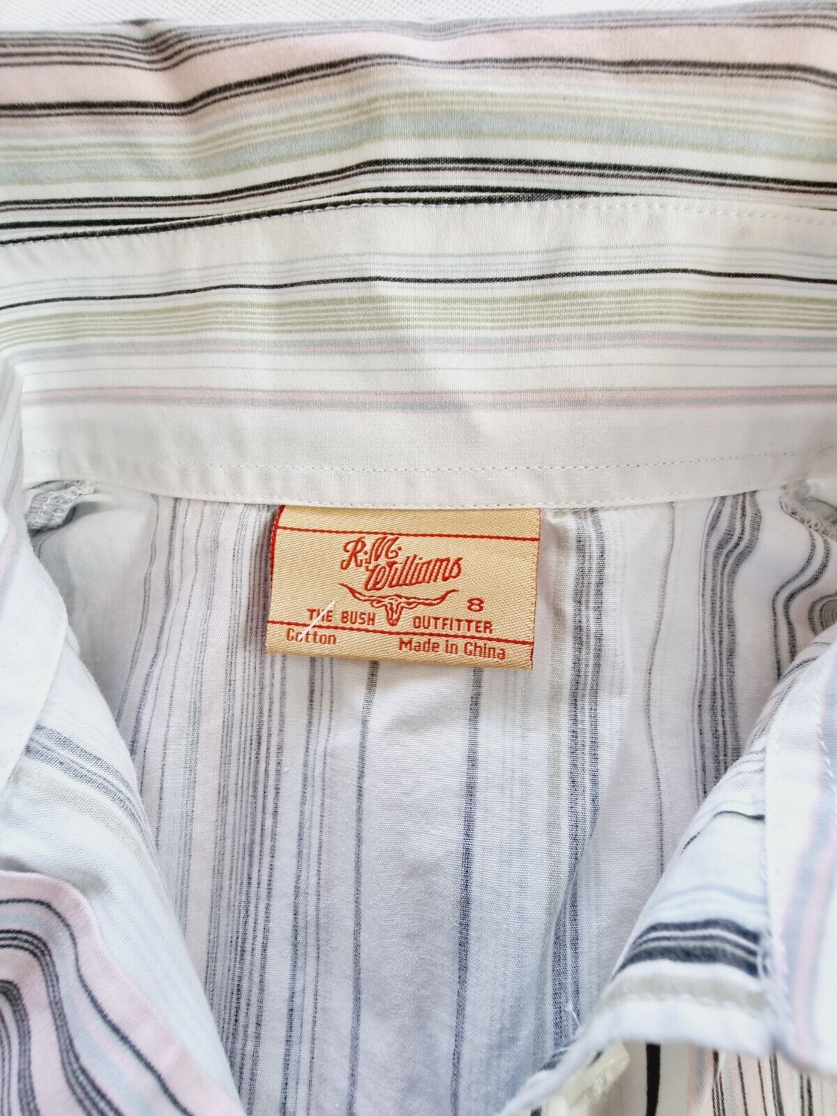 R.M.Williams Striped Fitted Shirt Ladies Size 8