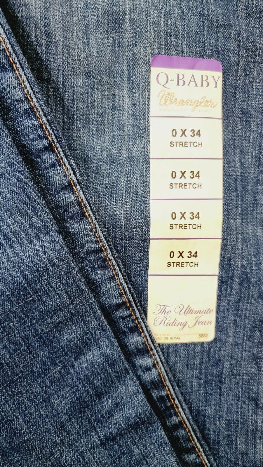 Wrangler WRQ20TB Western Ultimate Riding Jeans 28" New With Tags RRP $151