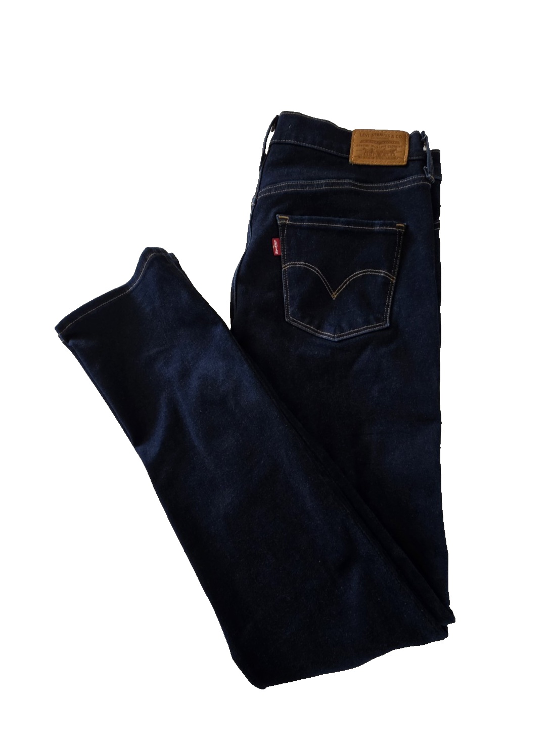 Levi's BIG E 312 Shaping Slim Ladies Dark Denim Jeans Size 28 x 30