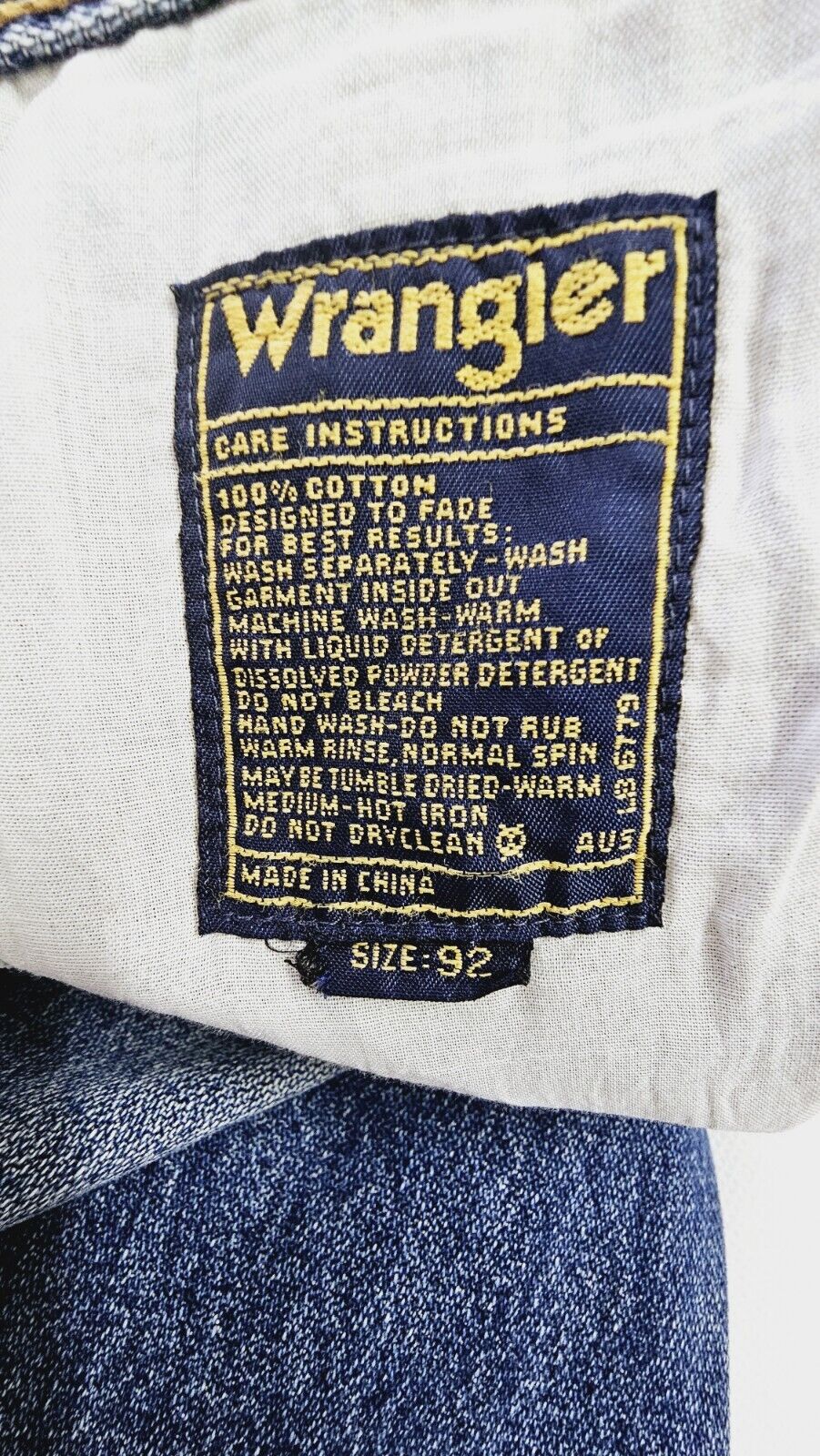 Wrangler Classic Straight Leg Denim Jeans Mens Size 36x29
