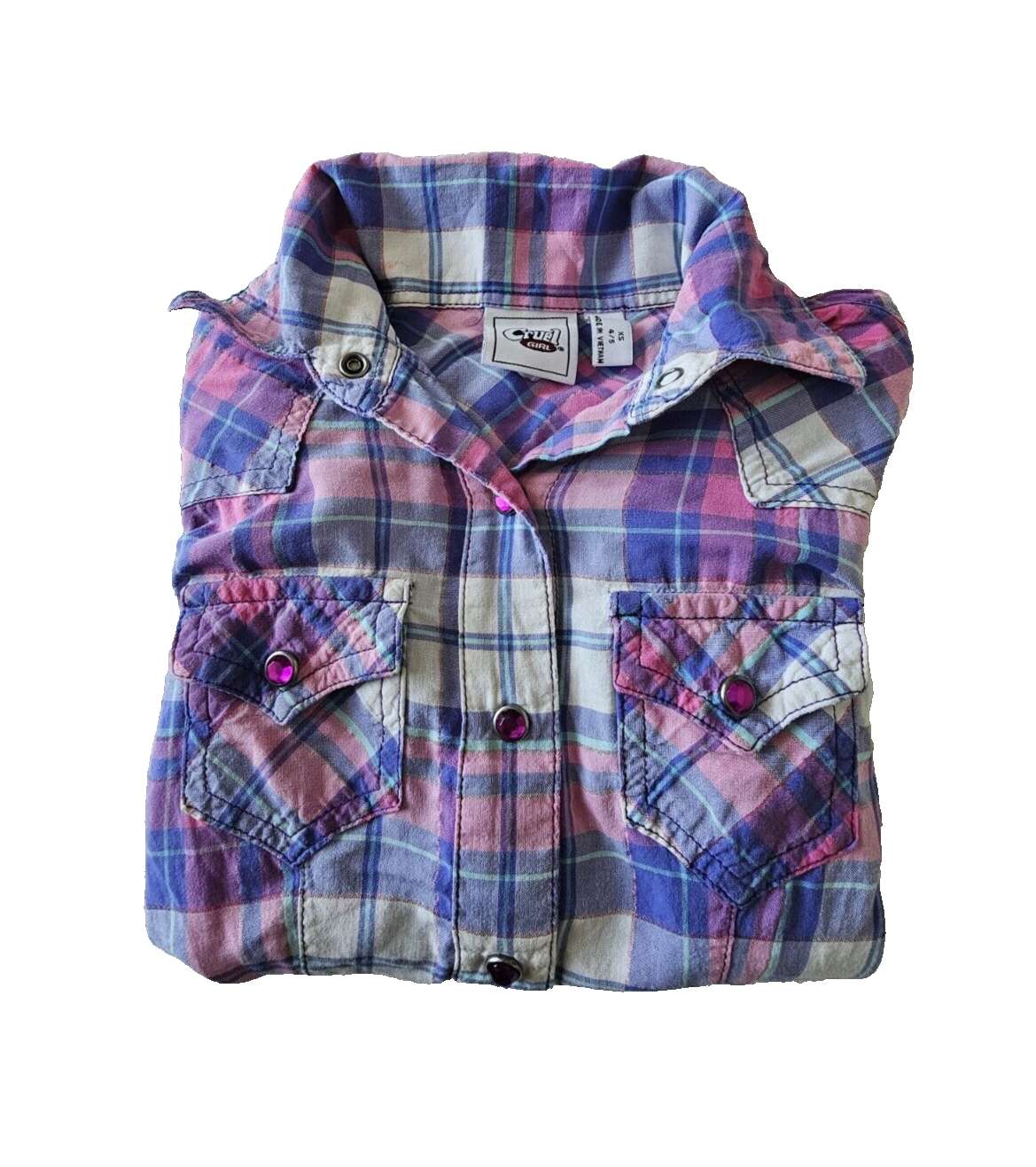Cruel Girl Western Rodeo Girls Shirt Size XS 4/5