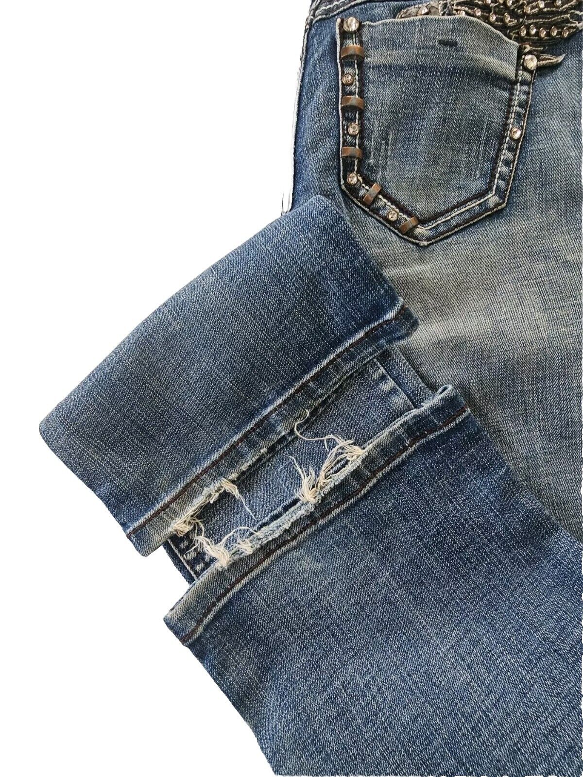 LA Idol USA Western Bootcut Denim Jeans Ladies Size 7