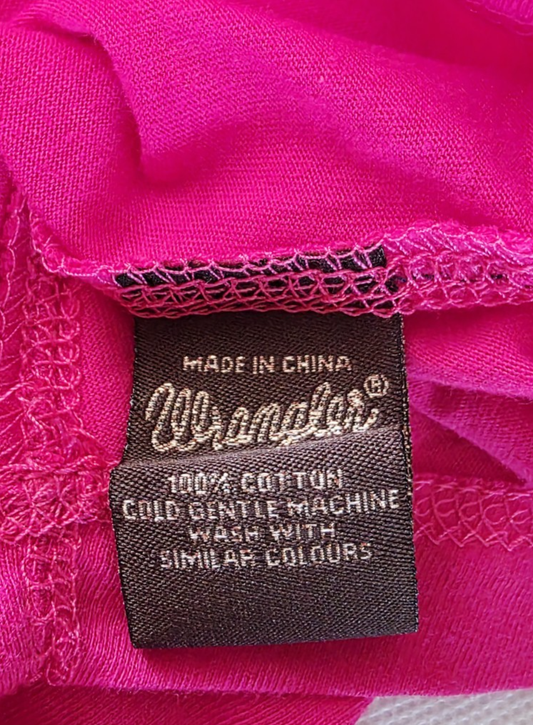 Wrangler Racer Hot Pink Singlet Shirt Ladies Size 8