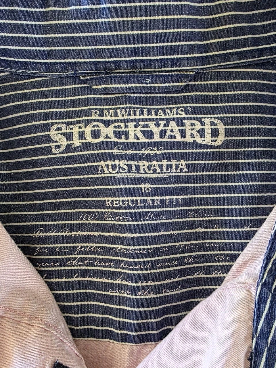 R.M Williams Stockyard Regular Fit Ladies Western Arena Shirt Size 18