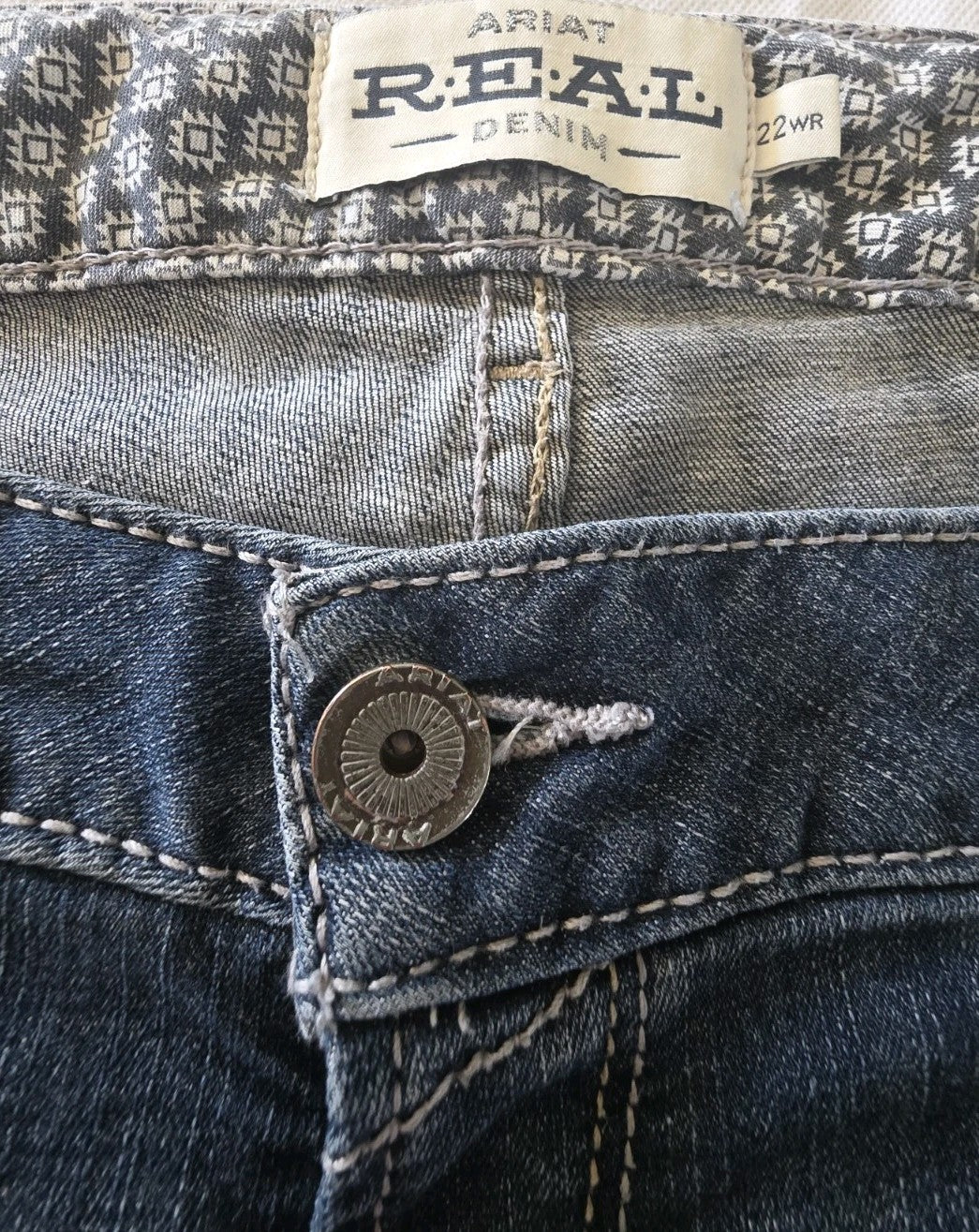 Ariat REAL denim Perfect Rise Bootcut Ladies Jeans Size 22WR