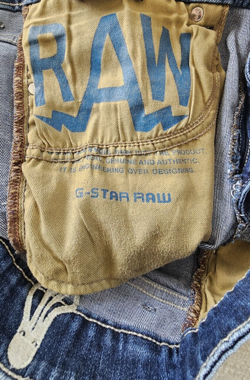 G-Star RAW 3301 Slim Leg Men's Denim Jeans Size 36 x 29