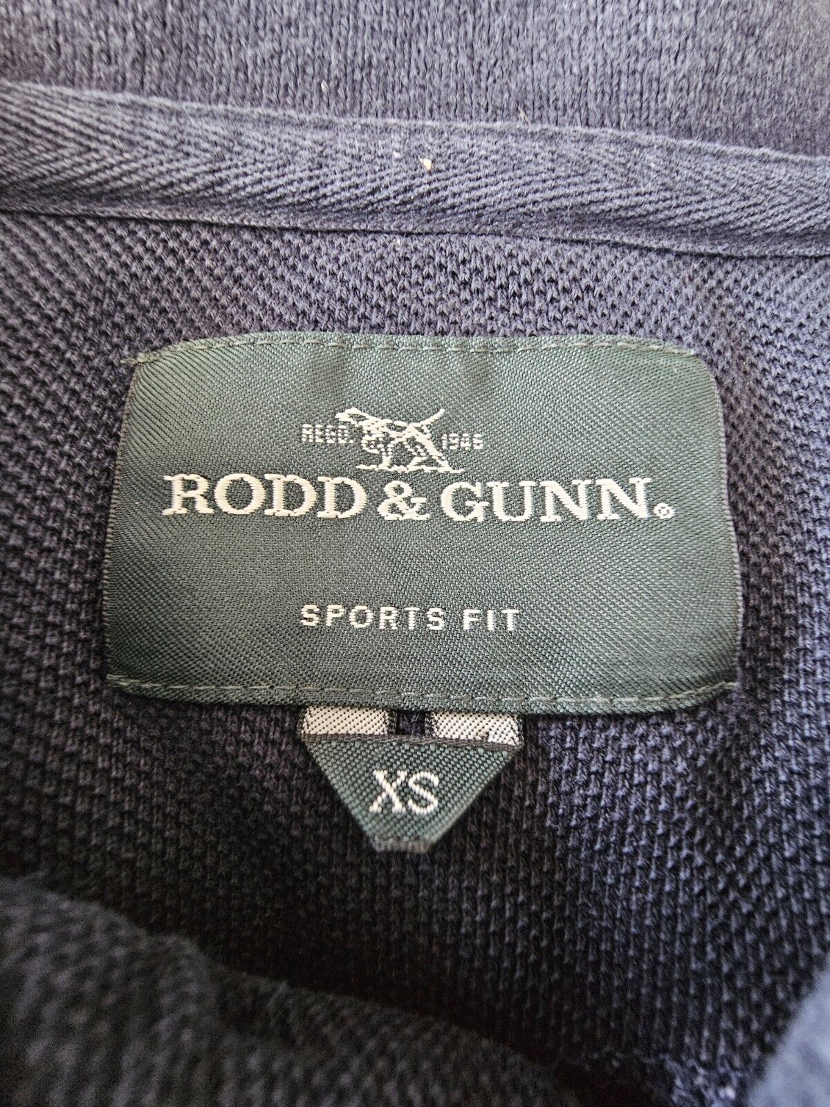 Rodd & Gunn Navy Sport Fit Short Sleeve Polo Shirt Men's Size XS