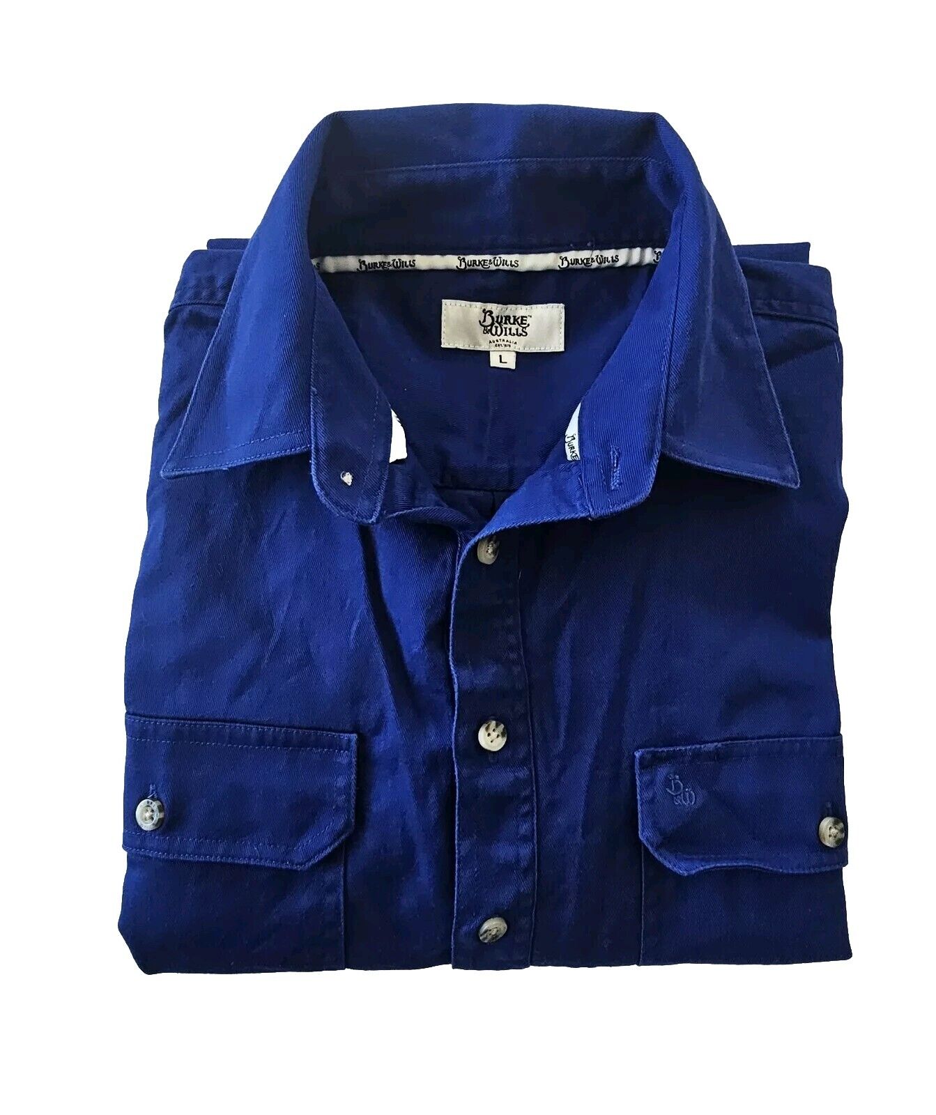 Burke & Wills Men's Flinders Shirt Navy Size Large