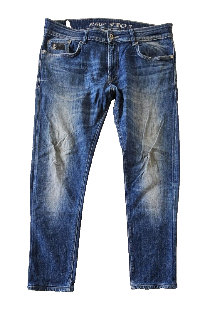 G-Star RAW 3301 Slim Leg Men's Denim Jeans Size 36 x 29