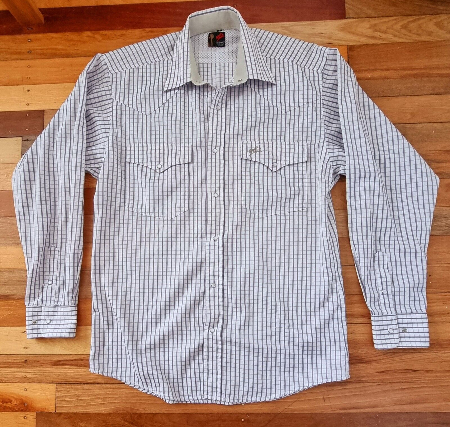 Outback Rodeo Jeans Men's Long Sleeve Shirt Size Small