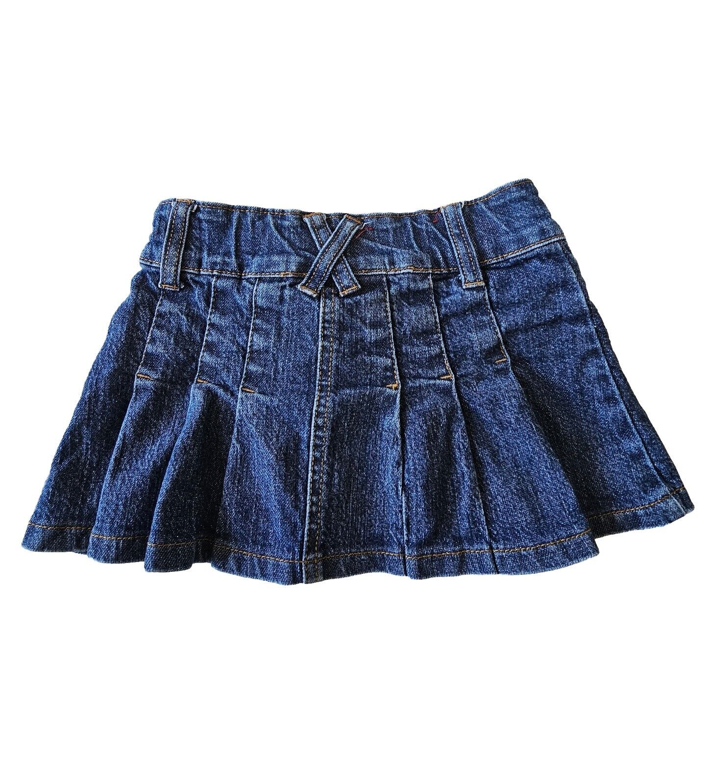 Thomas Cook Pleated Denim Skirt Girls Size 3