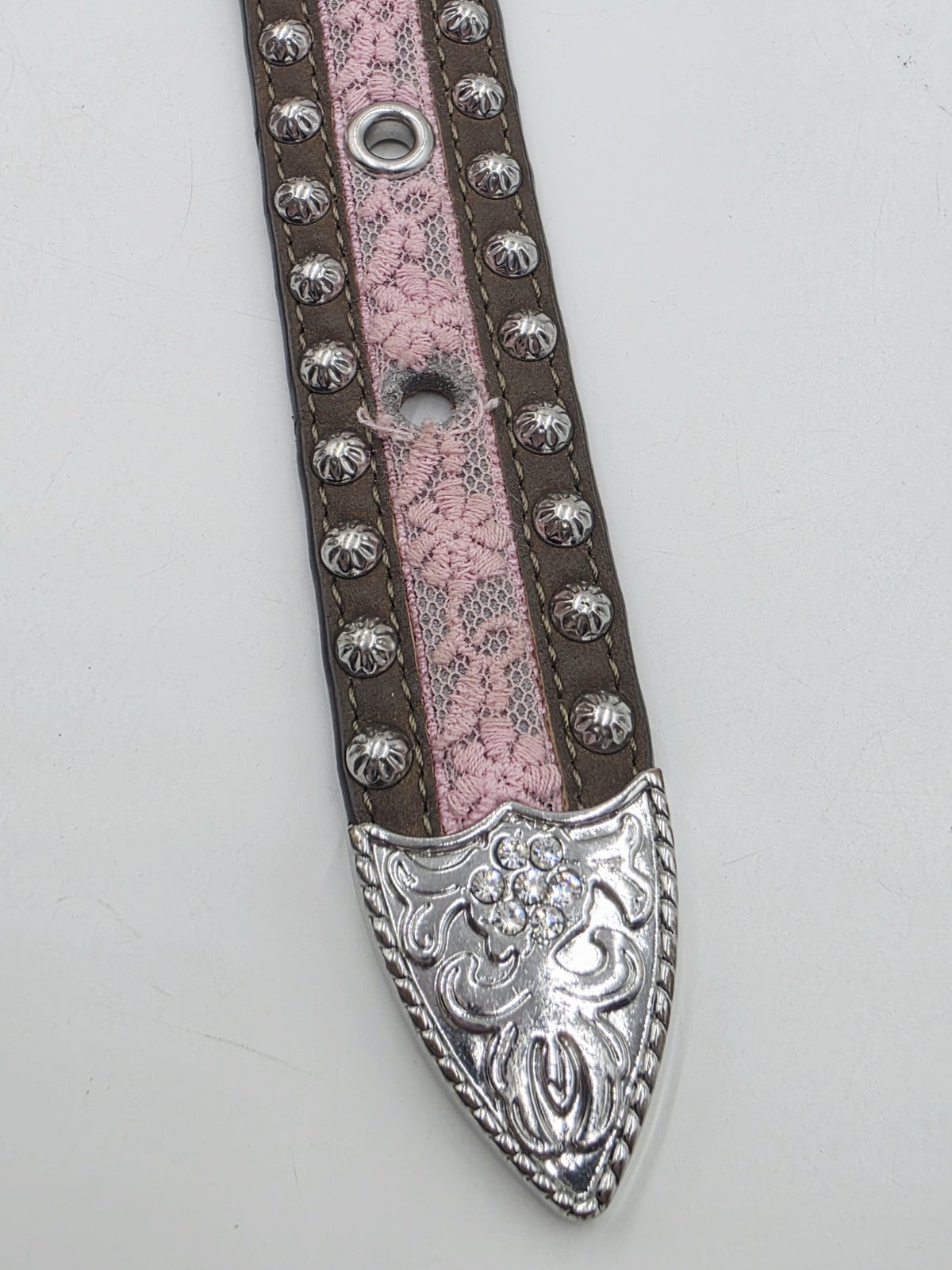 Ariat Tan Leather Lace Belt Girls Size 20"