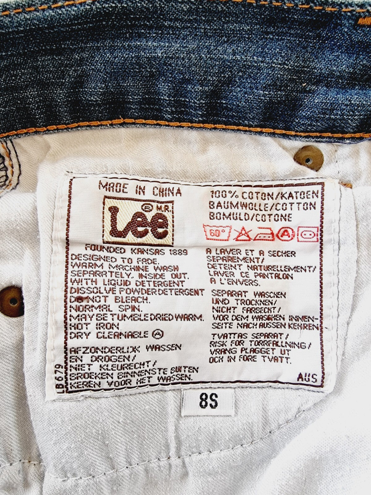 LEE Trumpet Leg Ladies Denim Jeans Size 8
