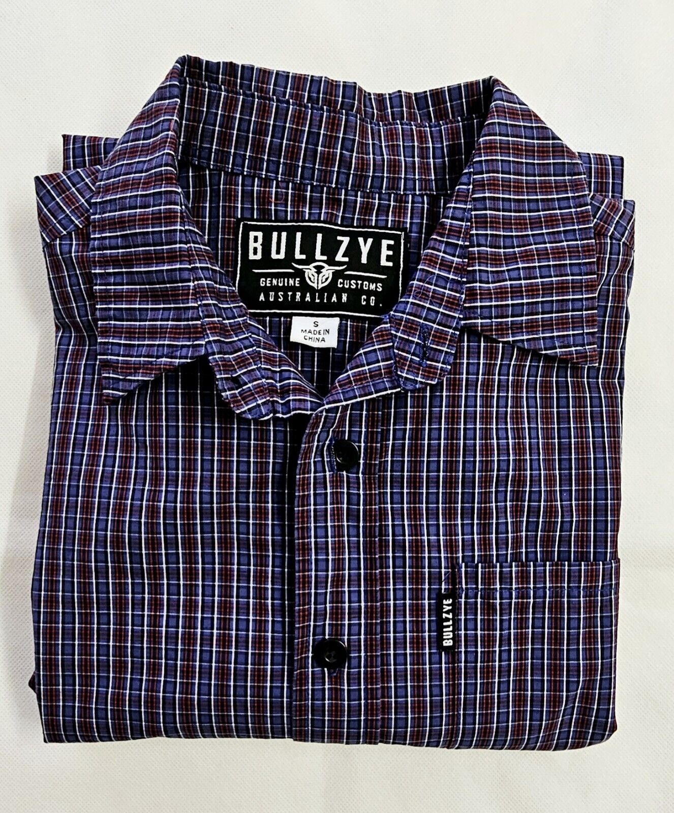 Bullzye Customs Long Sleeve Mens Shirt Size S