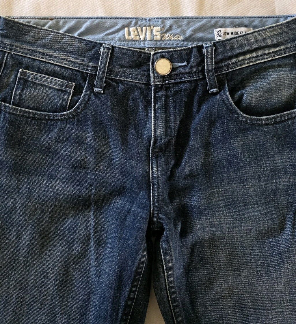 Levi's White Label 856 Low Wide Flare Denim Jeans Ladies Size 11