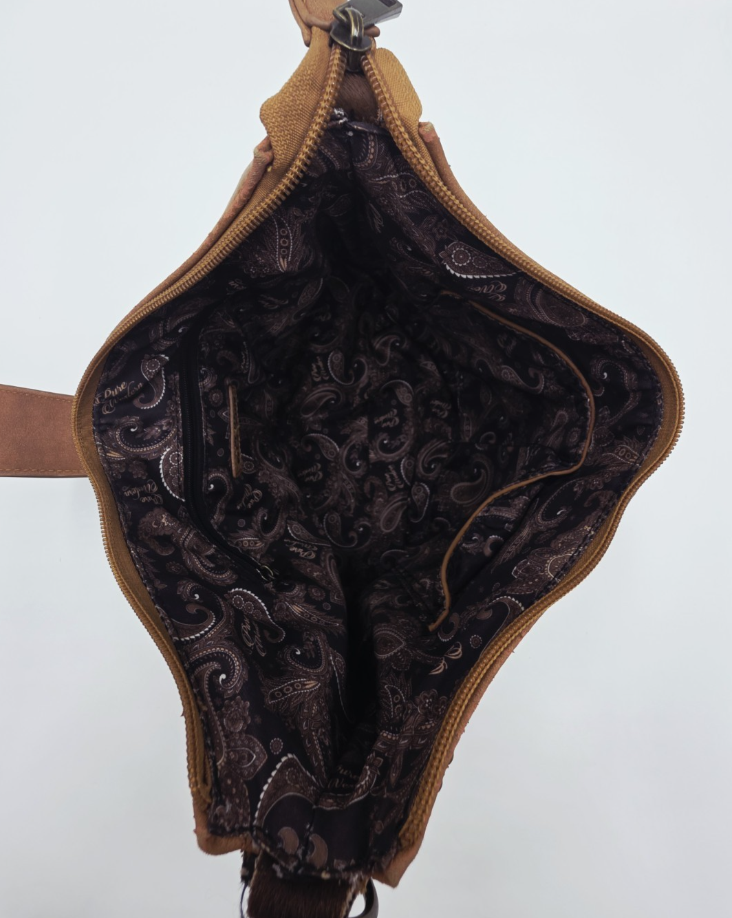 Pure Western Cowhide Leather Crossbody Shoulder Bag