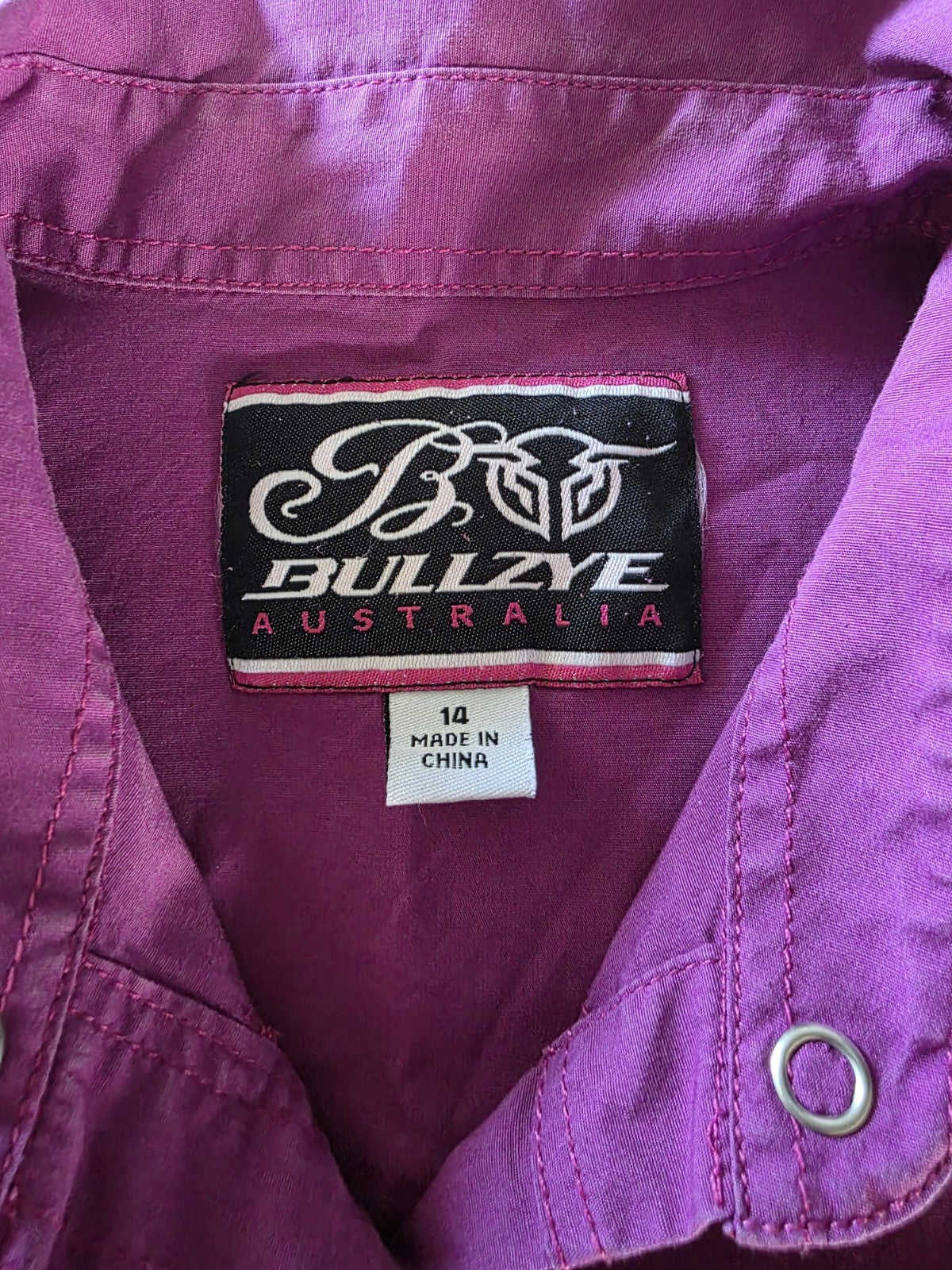 Bullzye Arena Short Sleeve Shirt Ladies Size 14