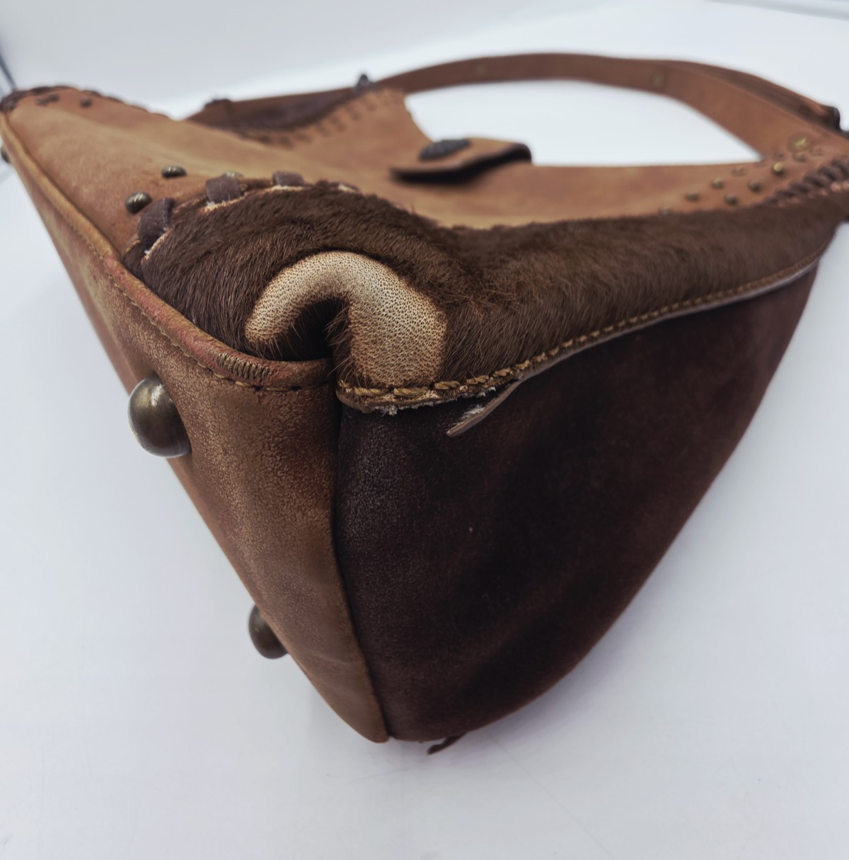 Pure Western Cowhide Leather Crossbody Shoulder Bag