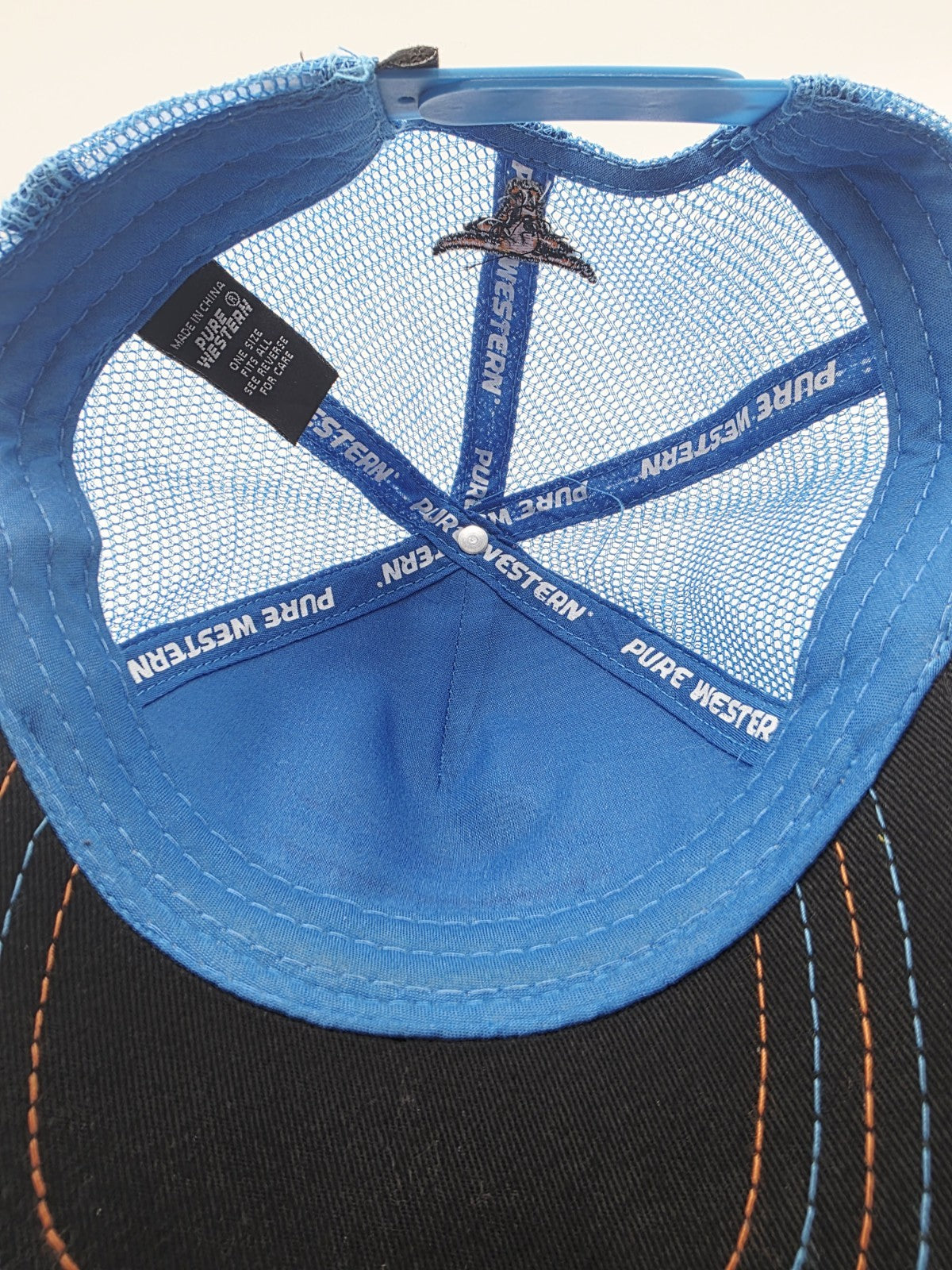 Pure Western Logo Design Truckers Cap Adjustable Strap