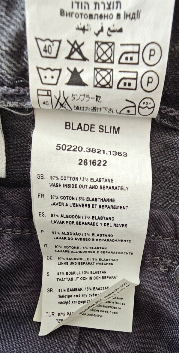 G-Star Blade Slim High Waisted Grey Denim Jeans Ladies Size 28 x 32