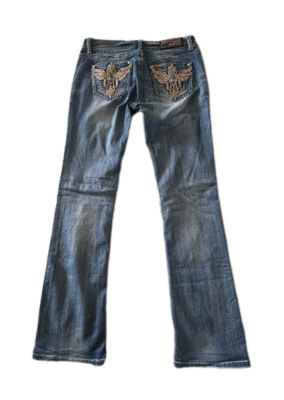 Grace In LA Easy Fit Bootcut Ladies Denim Jeans Size 30