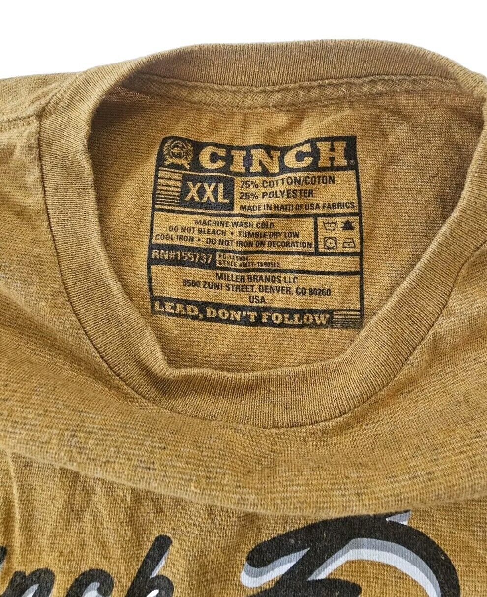 Cinch Western, Lead, Don't Follow Men's T-Shirt Size 2XL