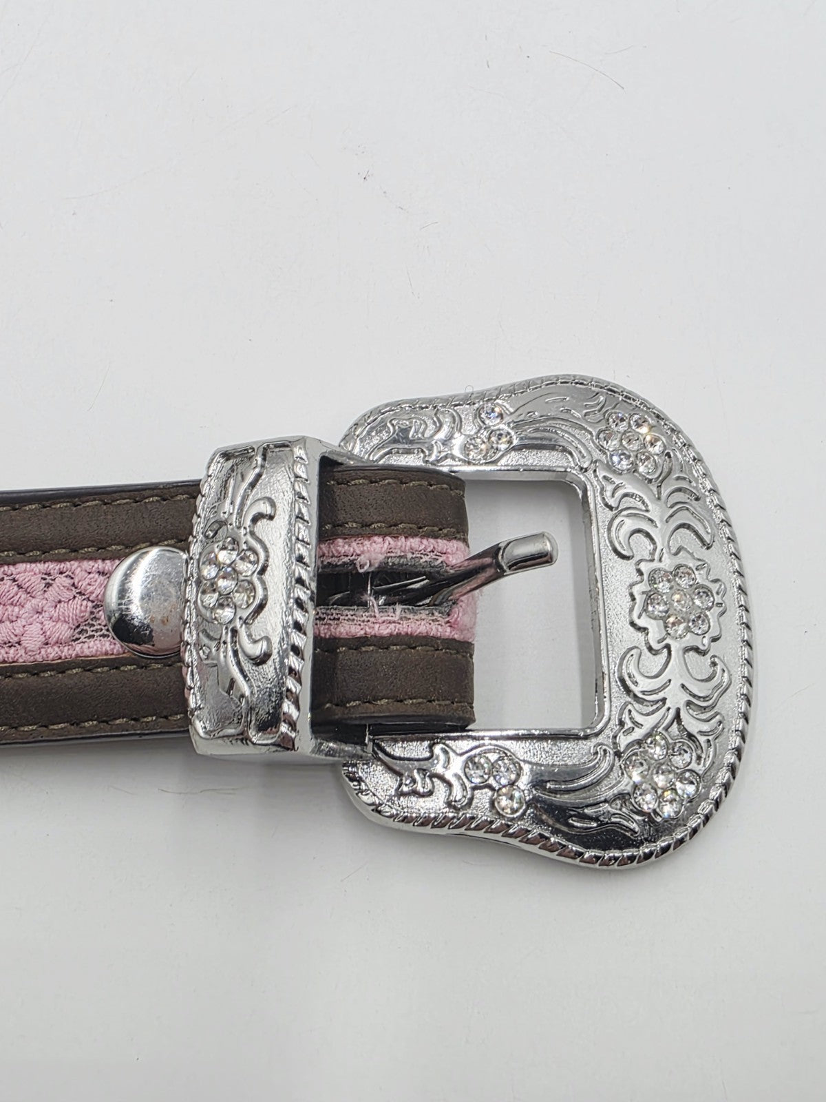 Ariat Tan Leather Lace Belt Girls Size 20"
