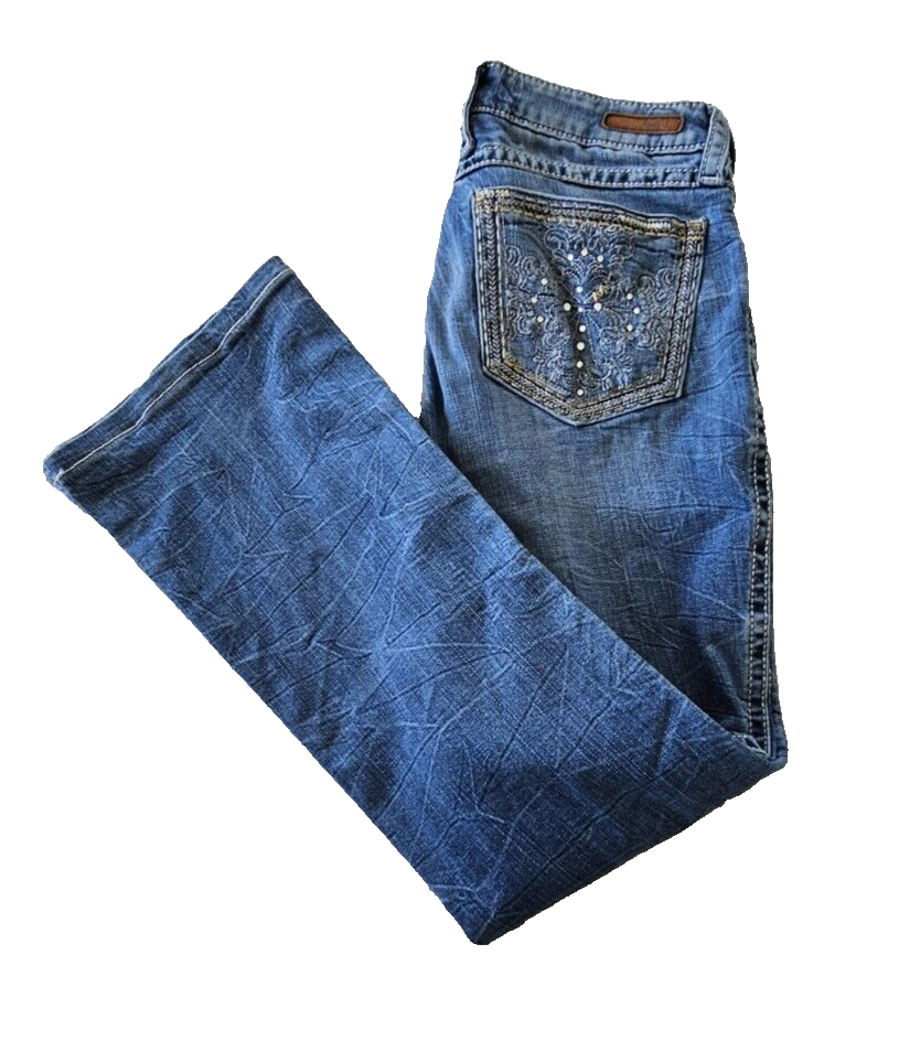 Wrangler ROCK 47 WJX36ST Low Rise Bootcut Ladies Jeans Size 28 x 29