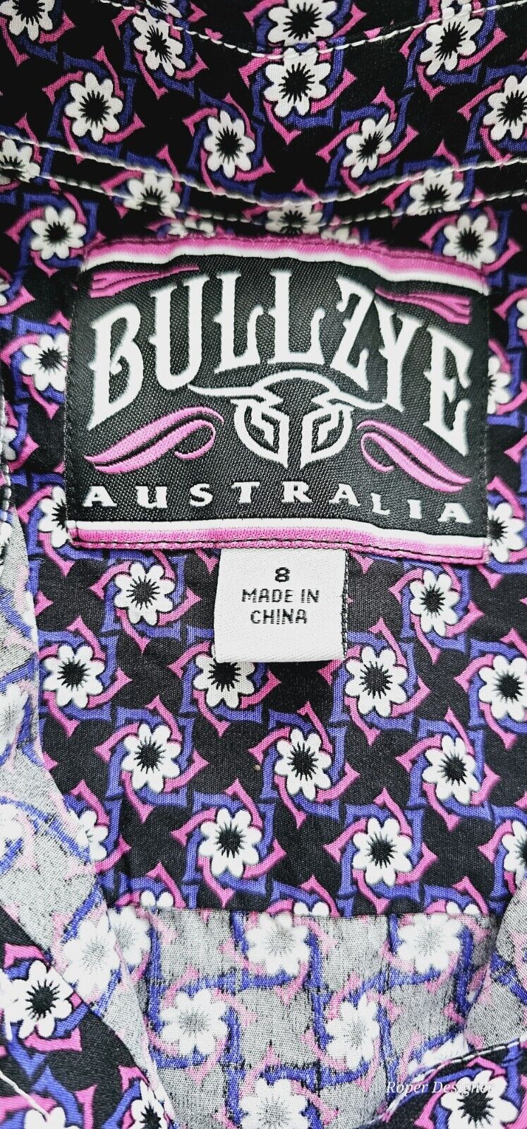 Bullzye Rodeo Long Sleeve Shirt Ladies Size 8