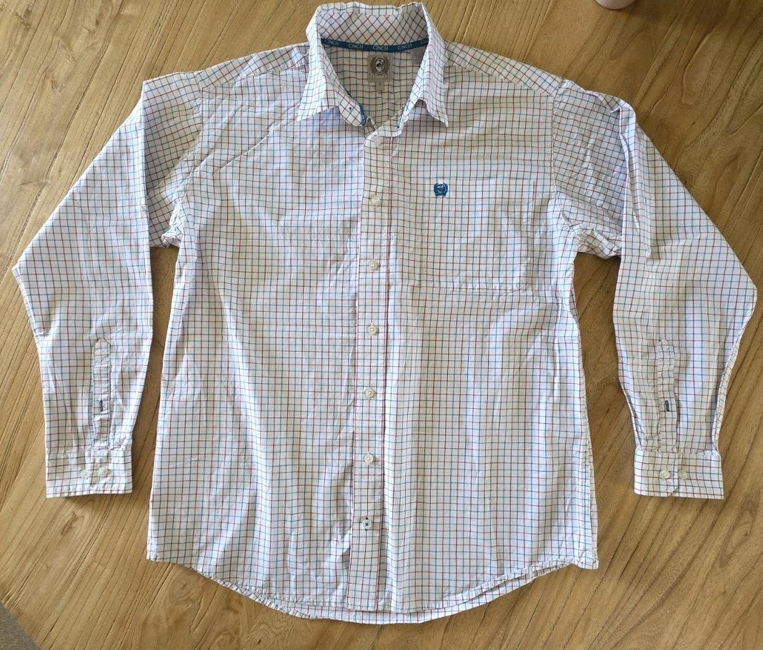 Cinch Western Long Sleeve Shirt Mens Size Small
