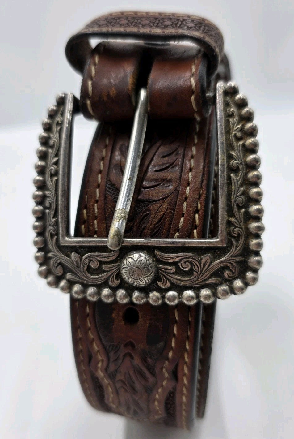 Ariat Tan Leather Belt Mens Size 42"